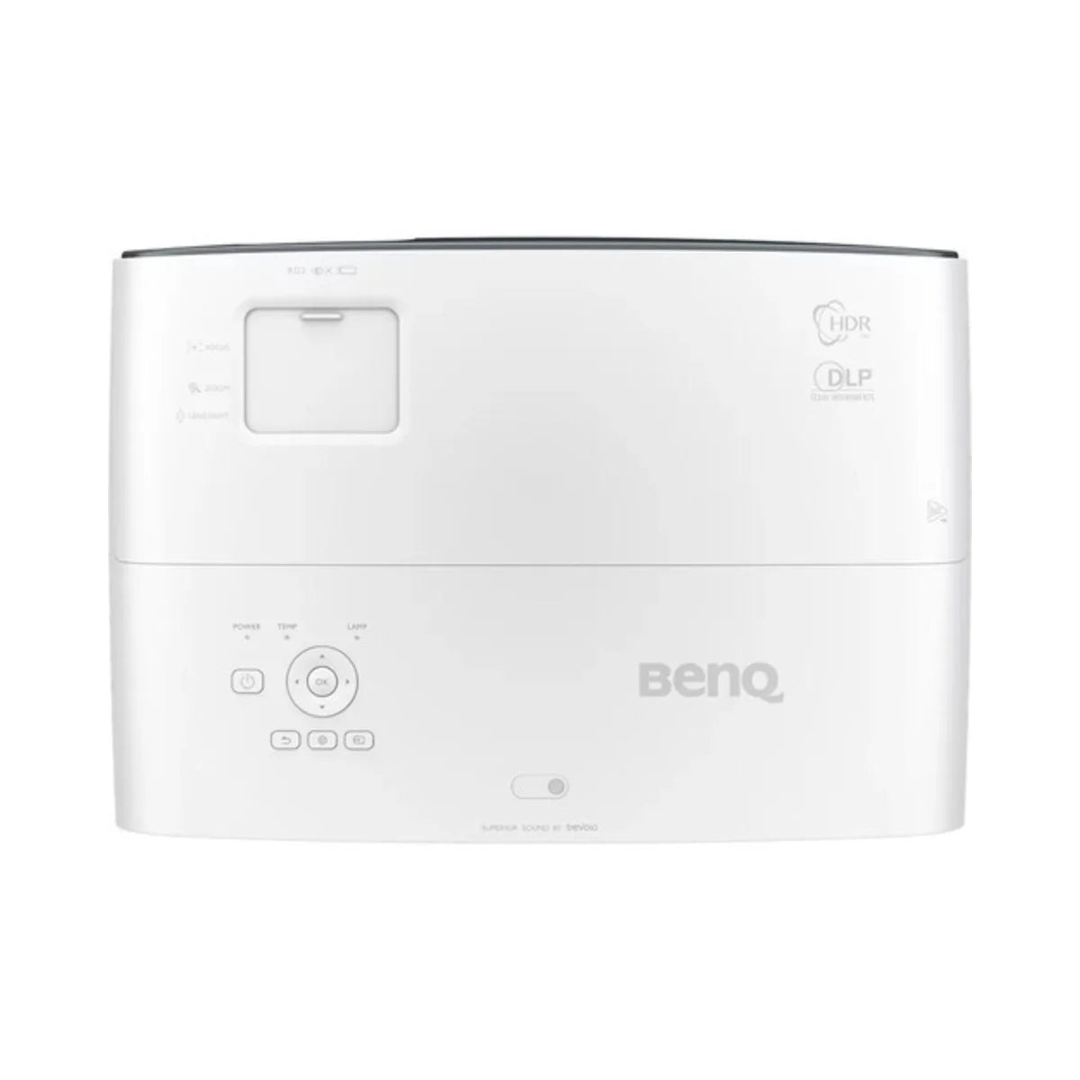 Front Top view of BenQ TK 860i projector