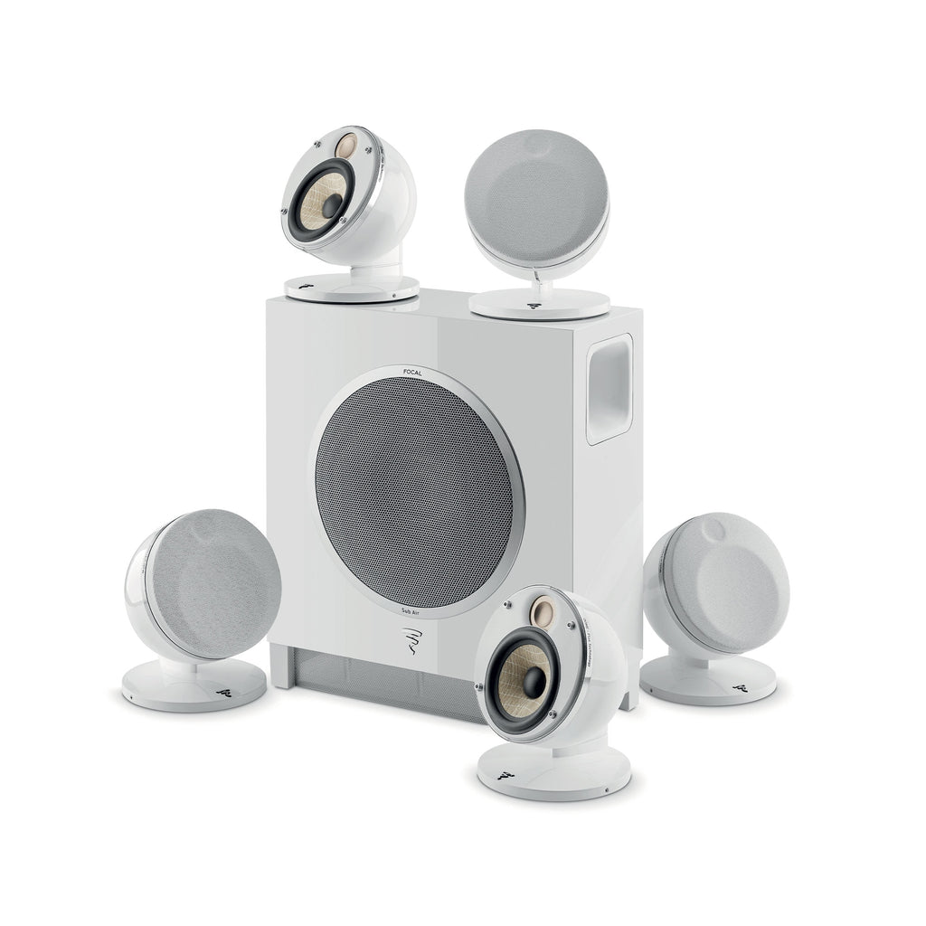 Front view of Focal Dôme Flax Pack 5.1 White