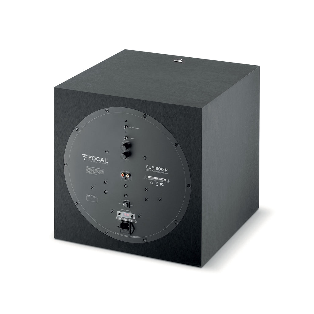 Rear view of Focal SUB 600P