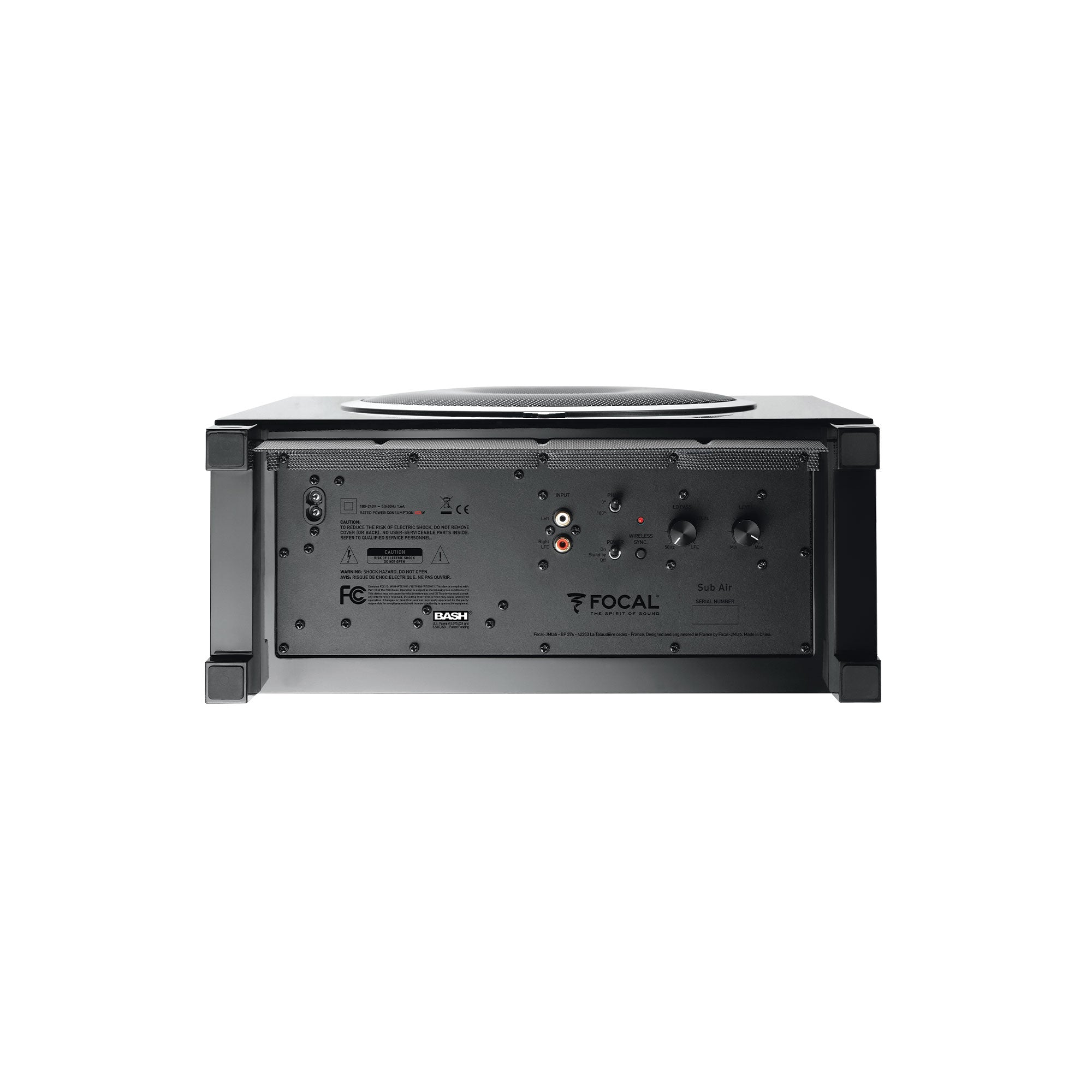 Bottom view of Focal SUB Air 