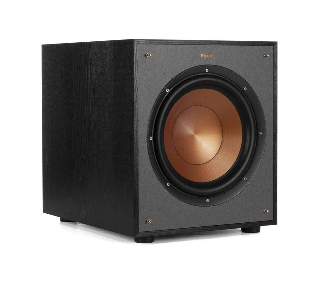 Sideangled view of Klipsch R-100sw