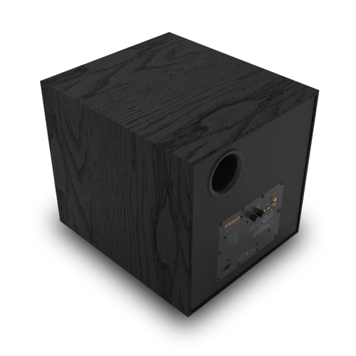Sideangled Rear view of Klipsch R-121SW  