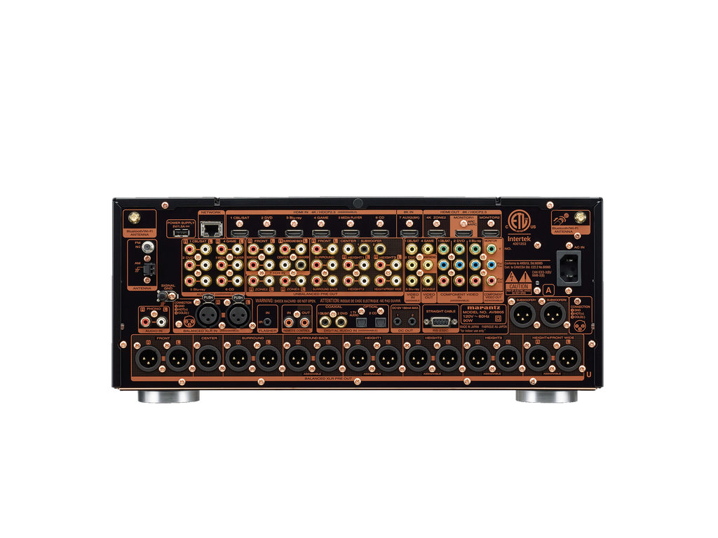 Rear view of Marantz AV8805A