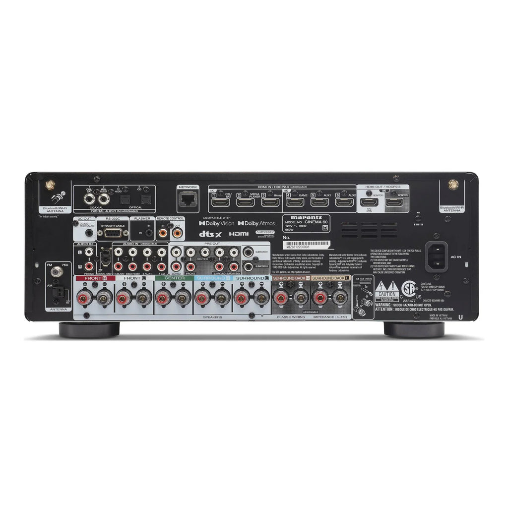 Rear view of Marantz Cinema 60