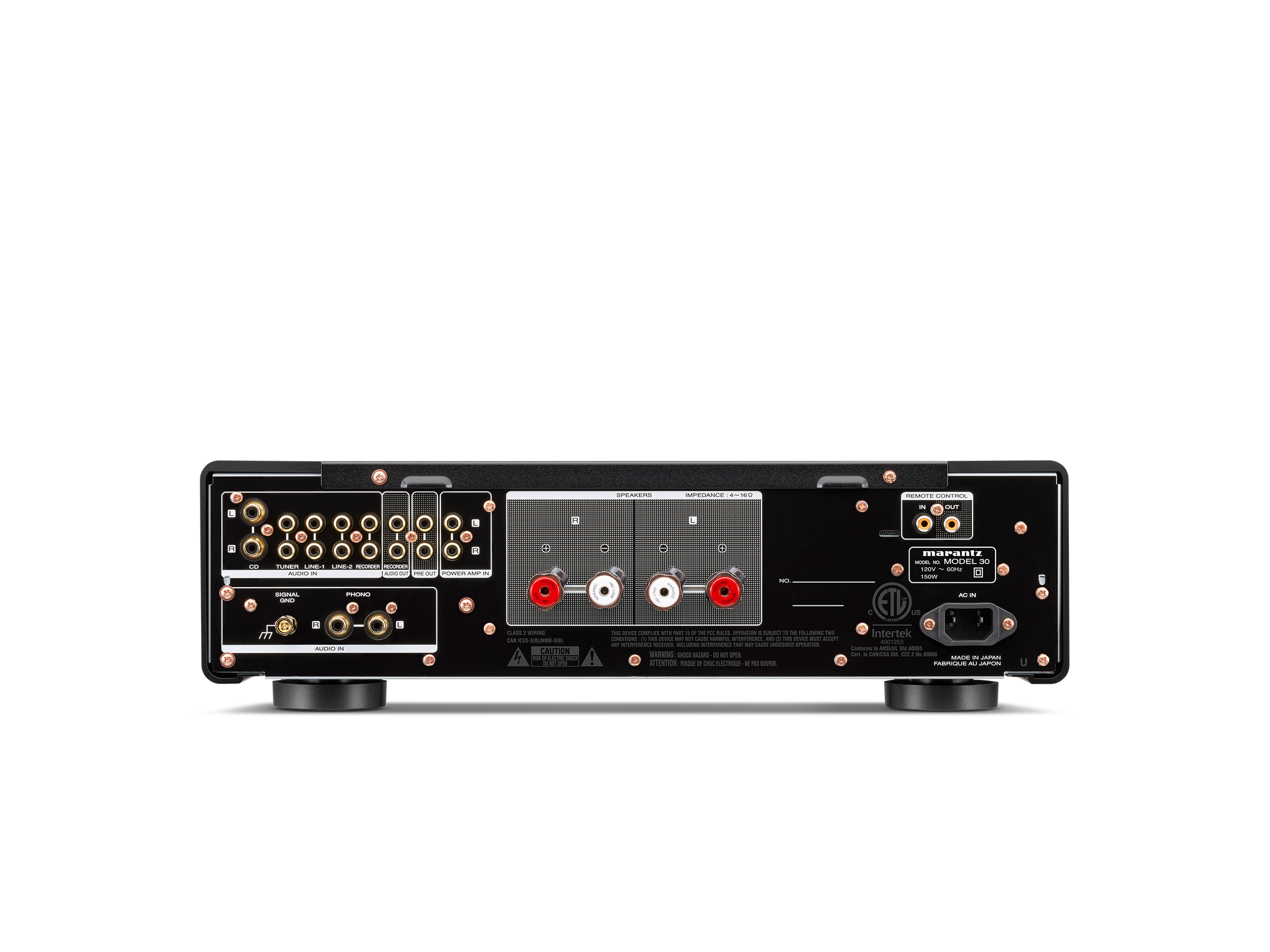 Rear view of Marantz MODEL 30