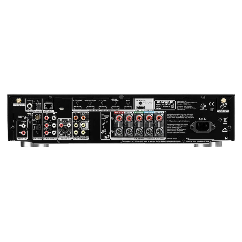 Rear view of Marantz NR1510 