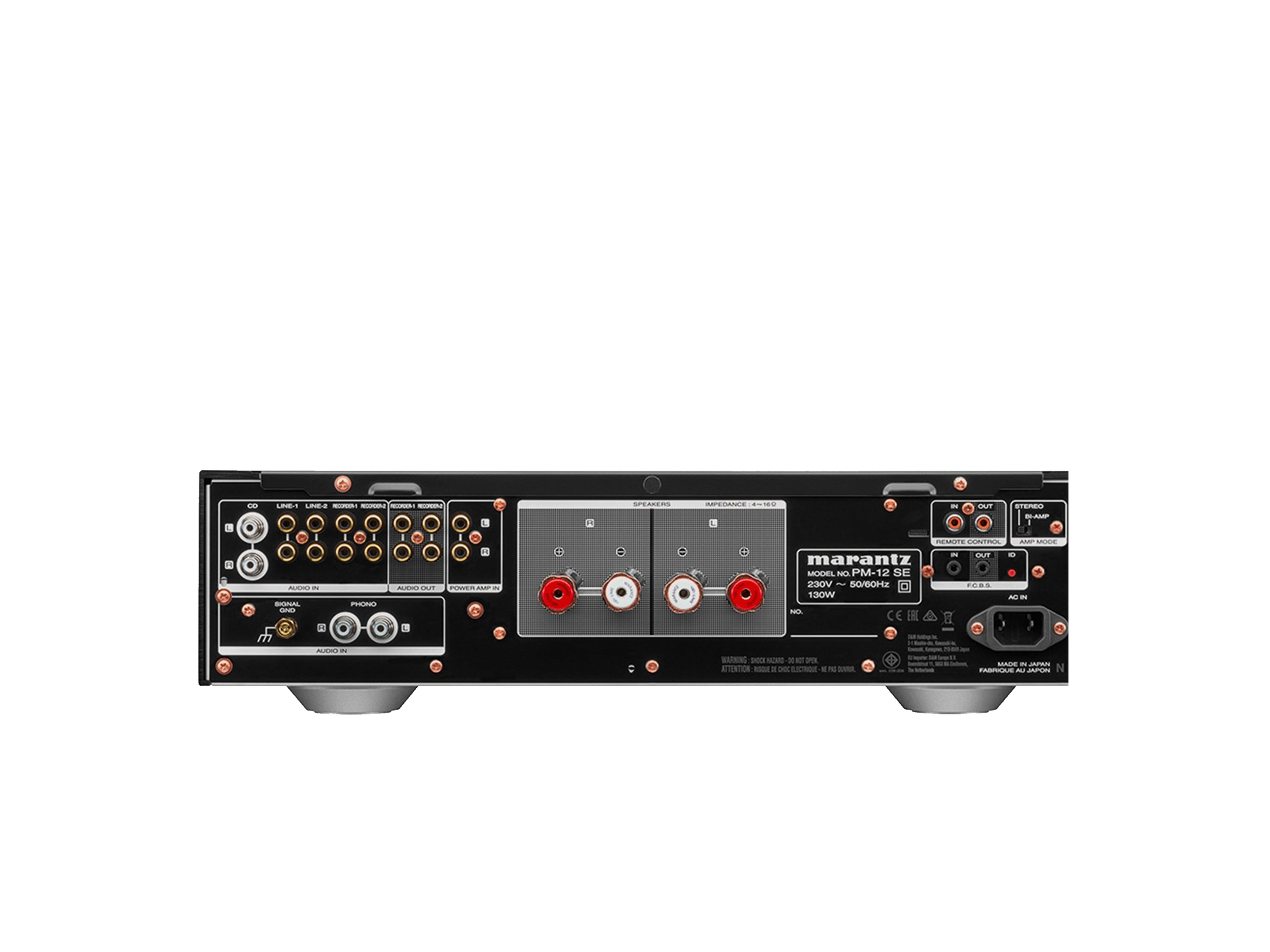 Rear view of Marantz PM-12SE