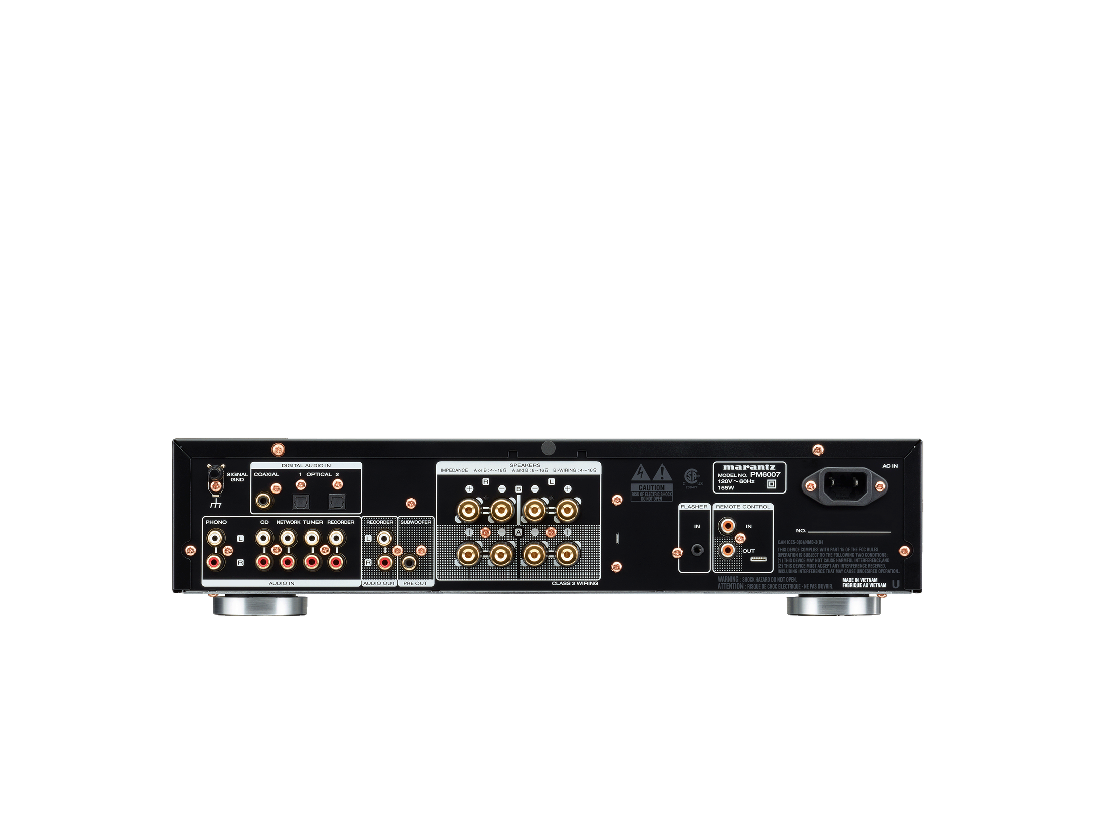 Rear view of Marantz PM-6007